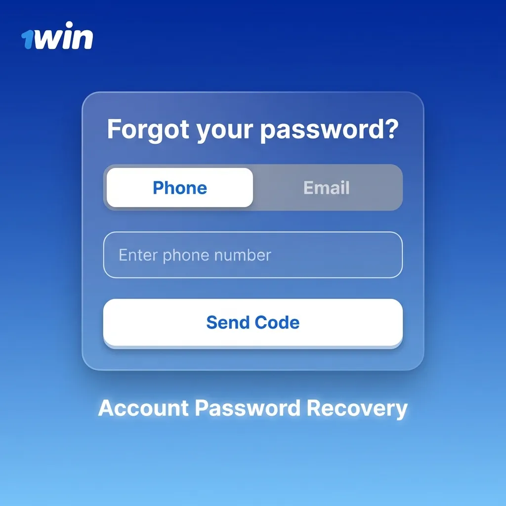 User resetting account password through email or phone verification process on login screen