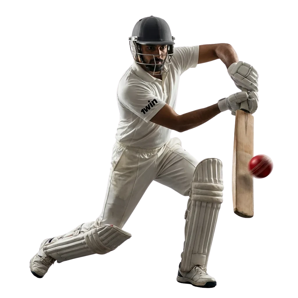 Cricket betting interface showing match odds and live scores on 1win platform for Indian users