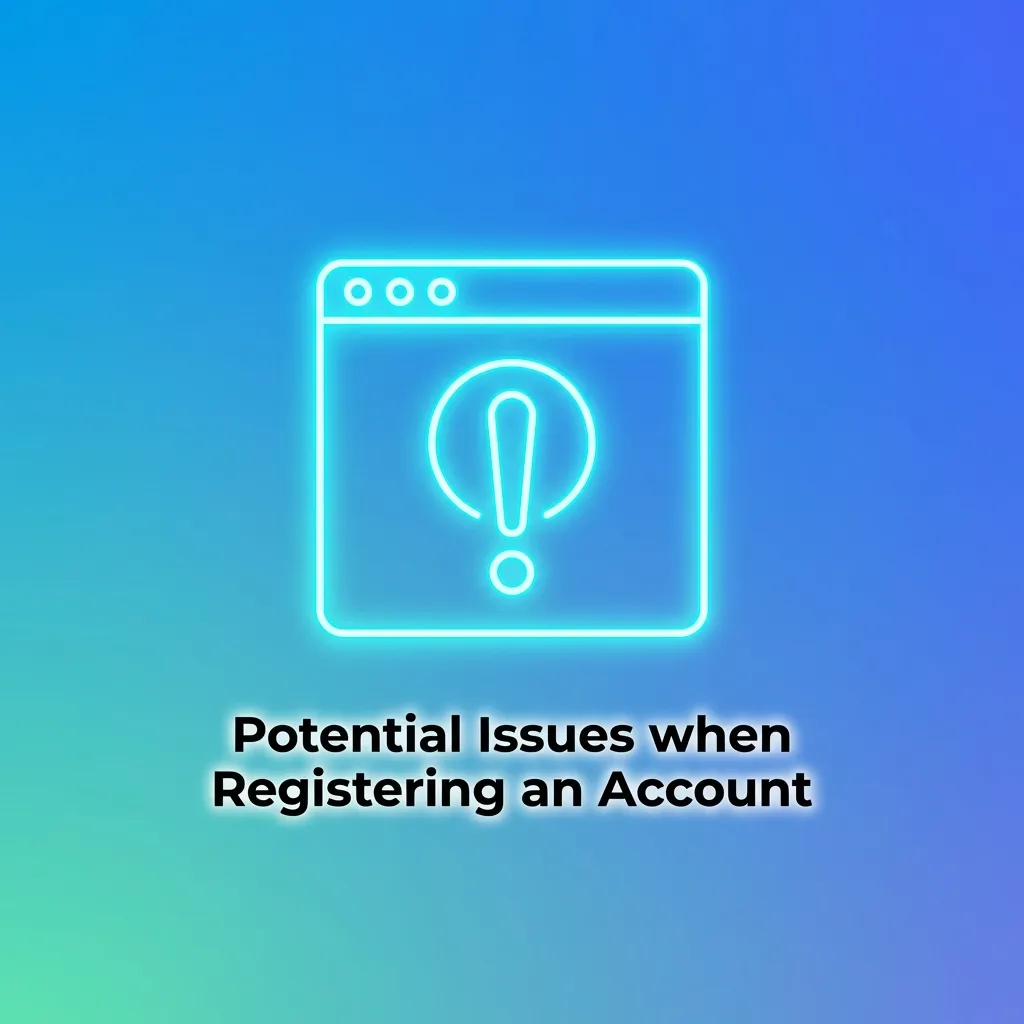 Common account registration problems with solutions like checking spam, clearing cache, and contacting support.