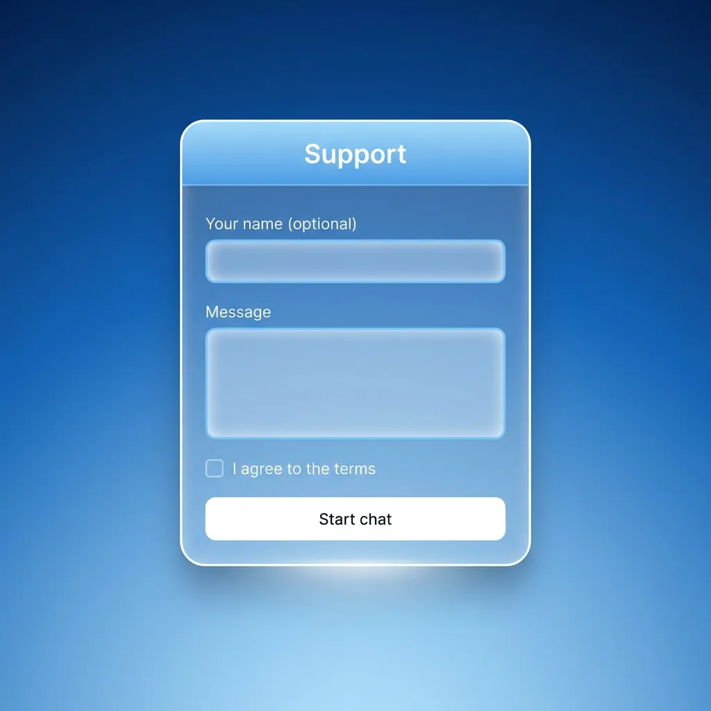 24/7 customer support contact methods table showing live chat, email, phone, and social media options for desktop users