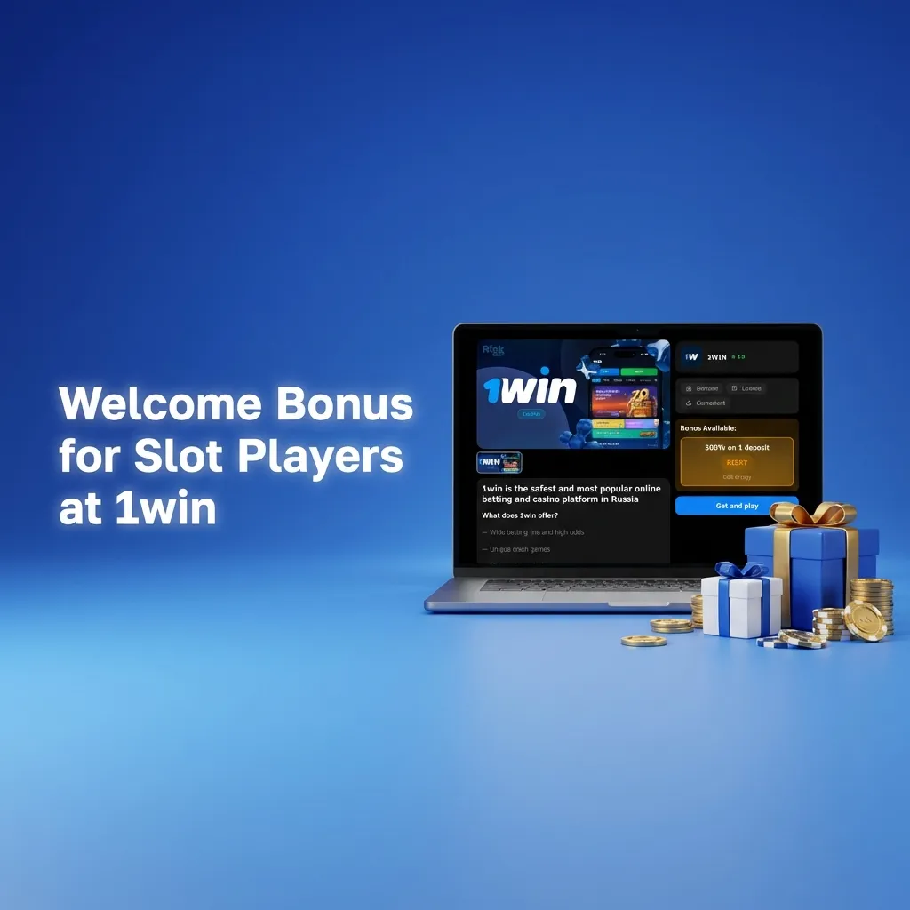 1win slot bonus promotion showing 500% welcome offer up to ₹1,80,000 for new players with ₹300 minimum deposit